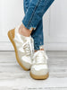 Mia Vesta Sneaker in White and Ecru