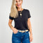 Cotton Slub Short Sleeve Baby Tee with Back Stitching