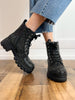 Corky's Mood Lace Up Boot in Black Rhinestones