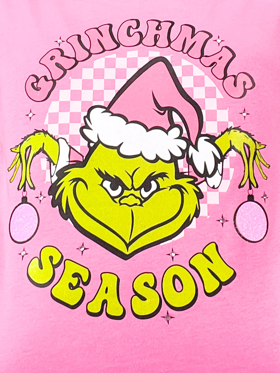 Grouchmas Season Glitter Rhinestone Graphic Tee