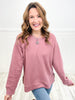 Every Breath You Take Washed Cotton Blended Thermal Casual Top