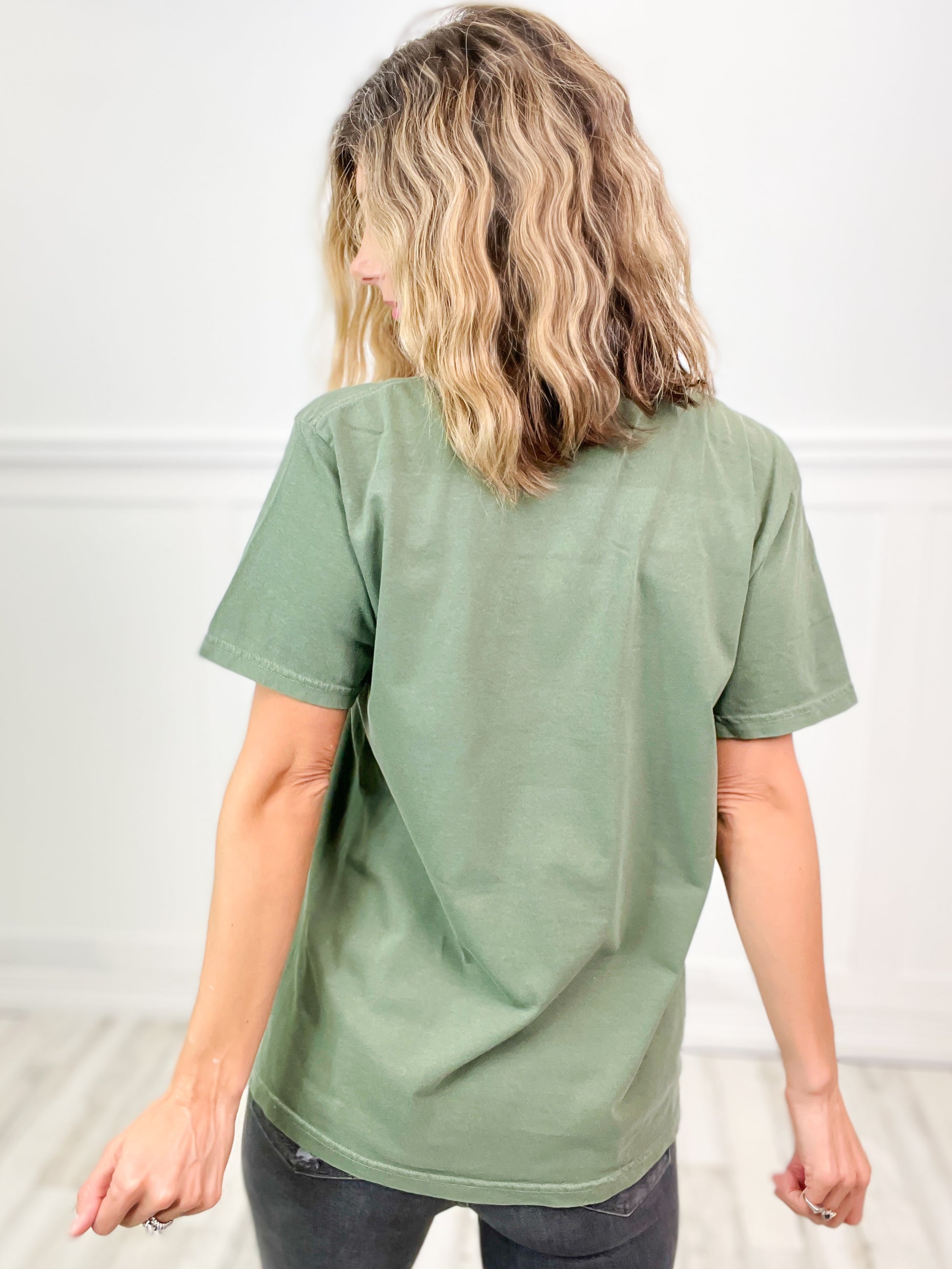 Santa Baby Leave Something Under The Tree Graphic Tee