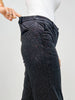 Velvet with Multi-Color Embellishments Wide Leg Trouser Pants