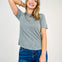 Hacci Slub Round Neck Raglan Tee