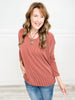 RAISED RIB LONG SLEEVE DOLMAN