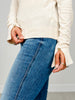 Long Sleeve V-Neck Polo Knit Top