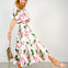 Lemon Print Tiered Skirt and Top