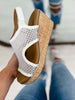 Corkys Carley Wedges in WHITE MESH