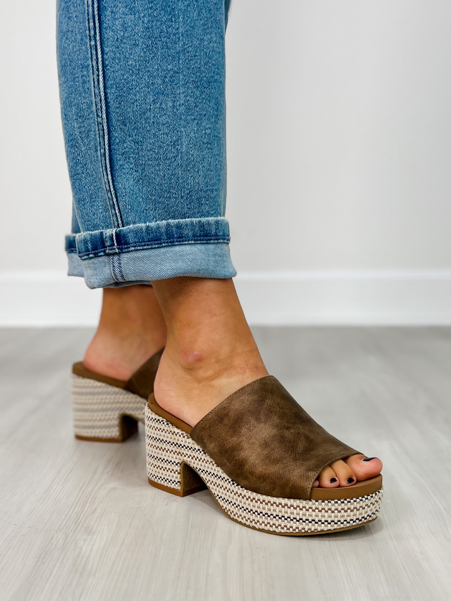 Corkys Totally Buggin Wedges in TAUPE