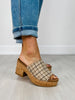 Corkys Totally Buggin Wedges in CAMEL PLAID