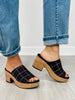 Corkys Totally Buggin Wedges in BLACK PLAID
