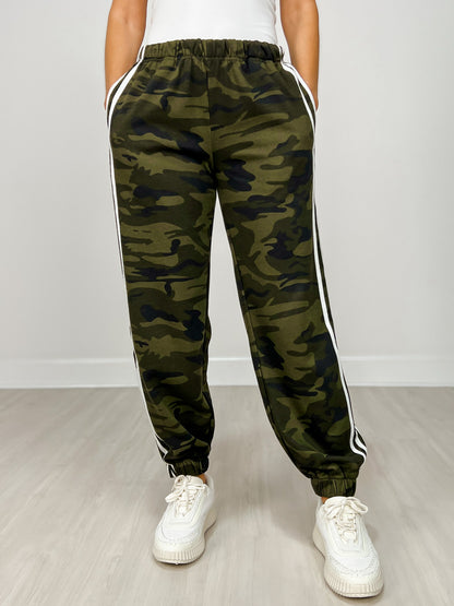 Side Line Camouflage Track Pants