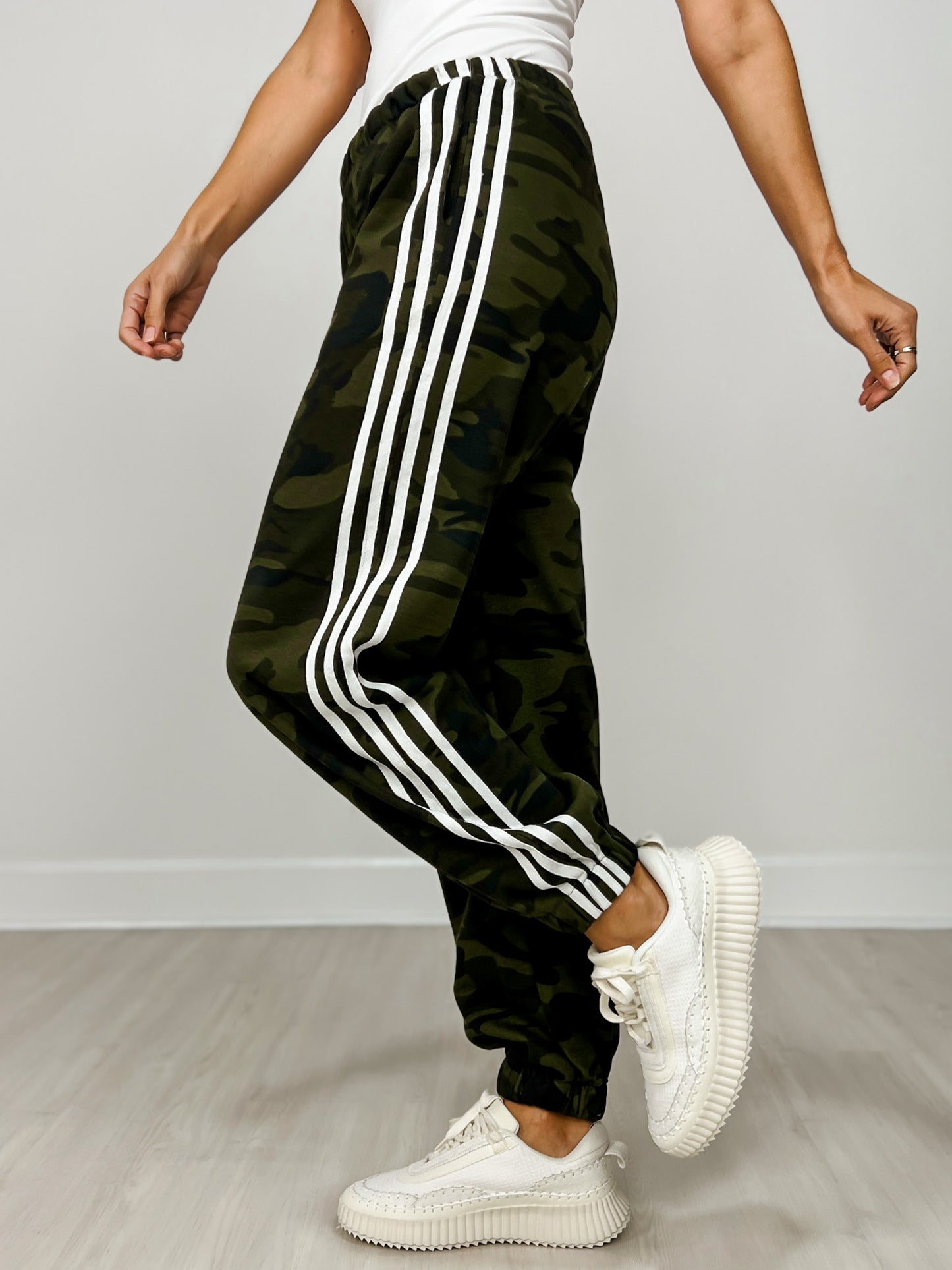Side Line Camouflage Track Pants