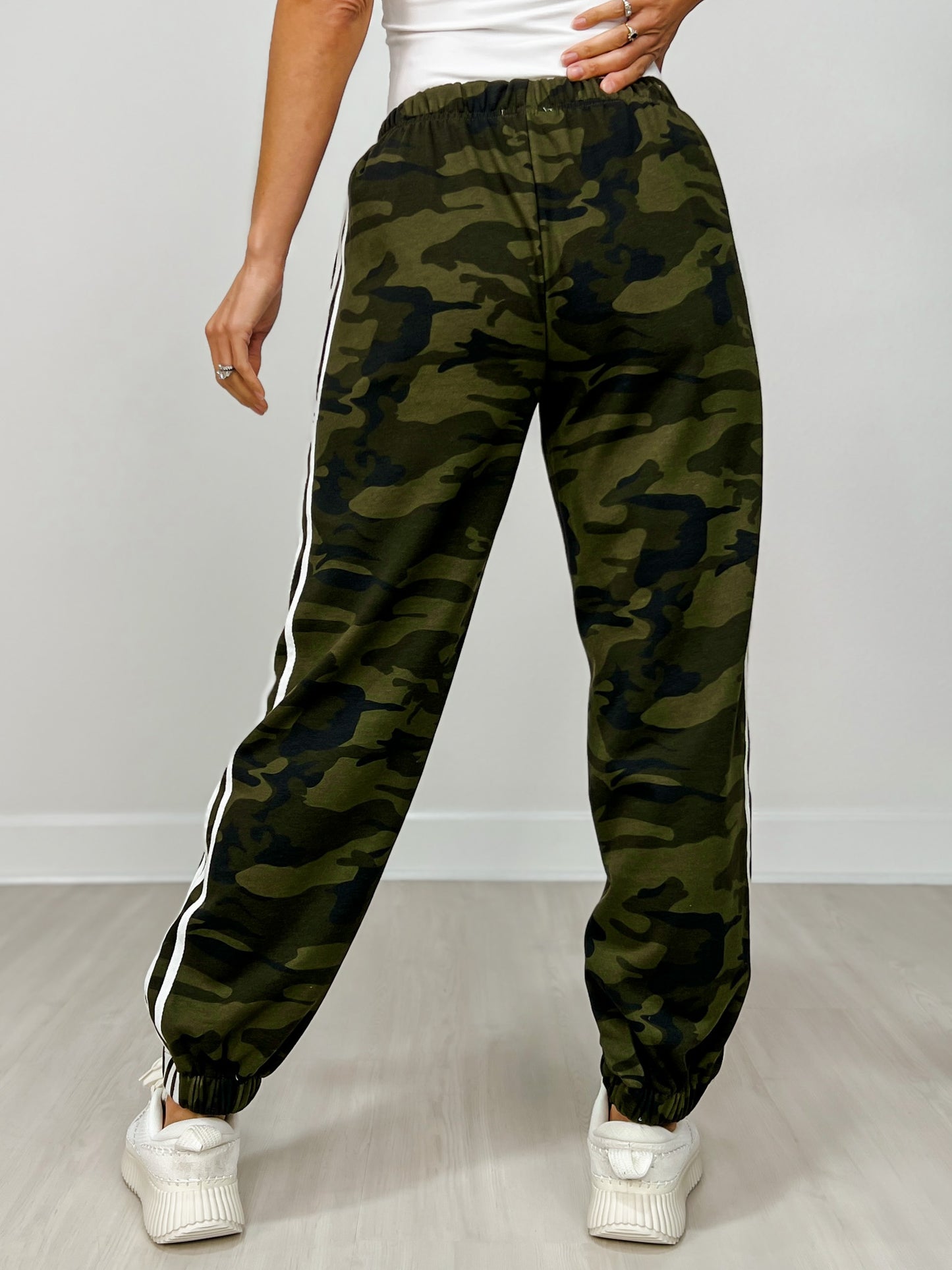 Side Line Camouflage Track Pants