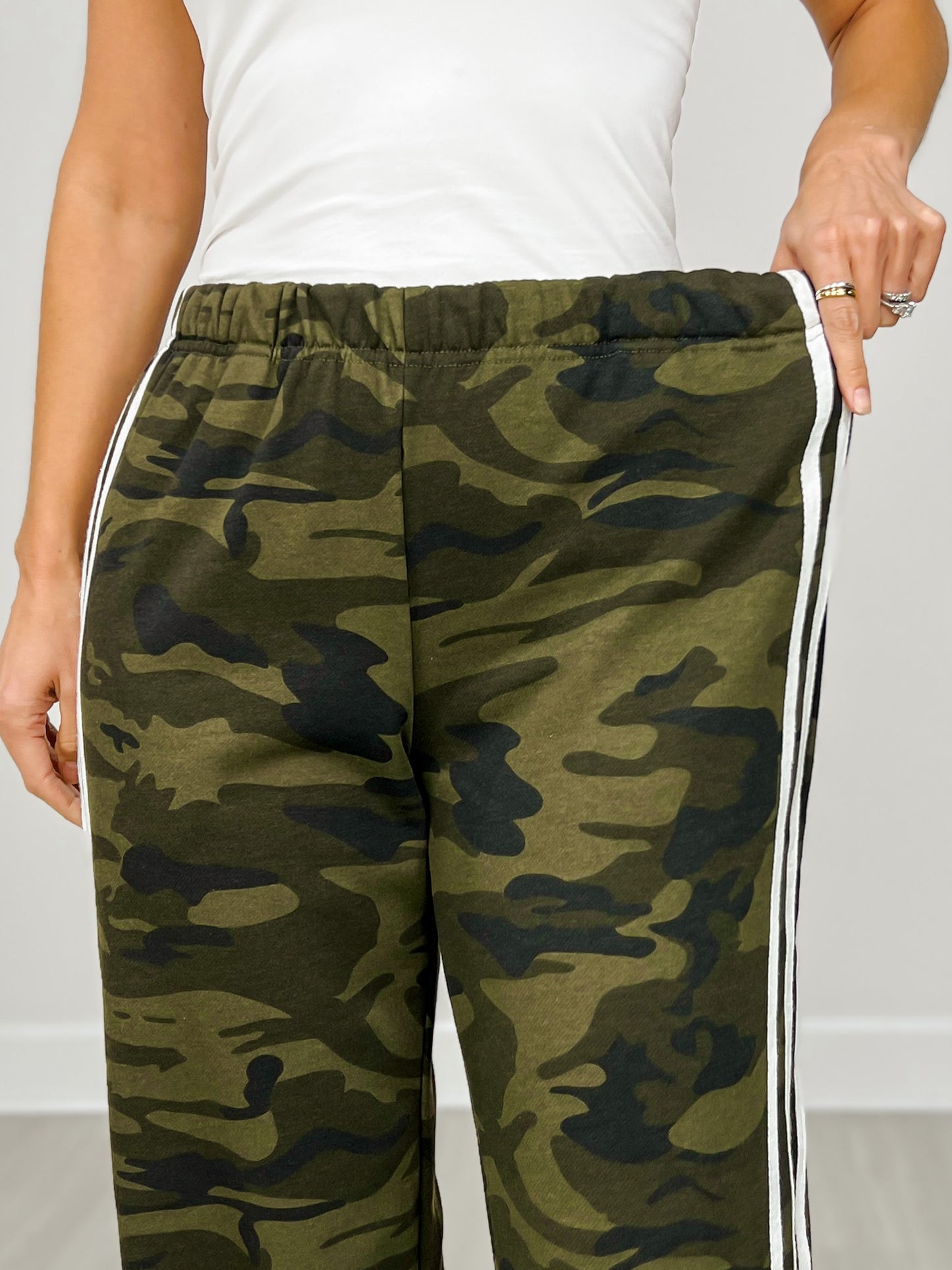 Side Line Camouflage Track Pants