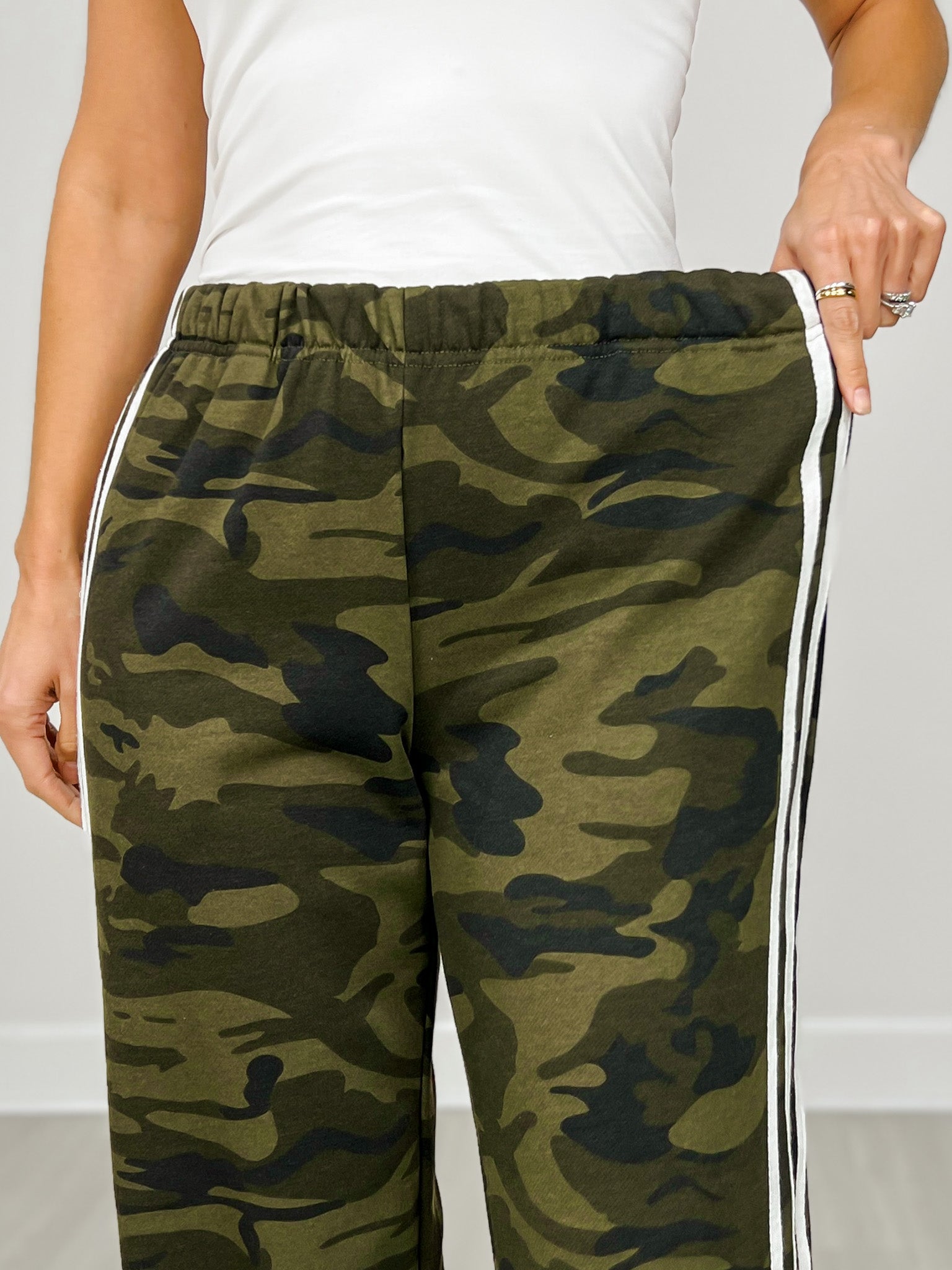 Side Line Camouflage Track Pants