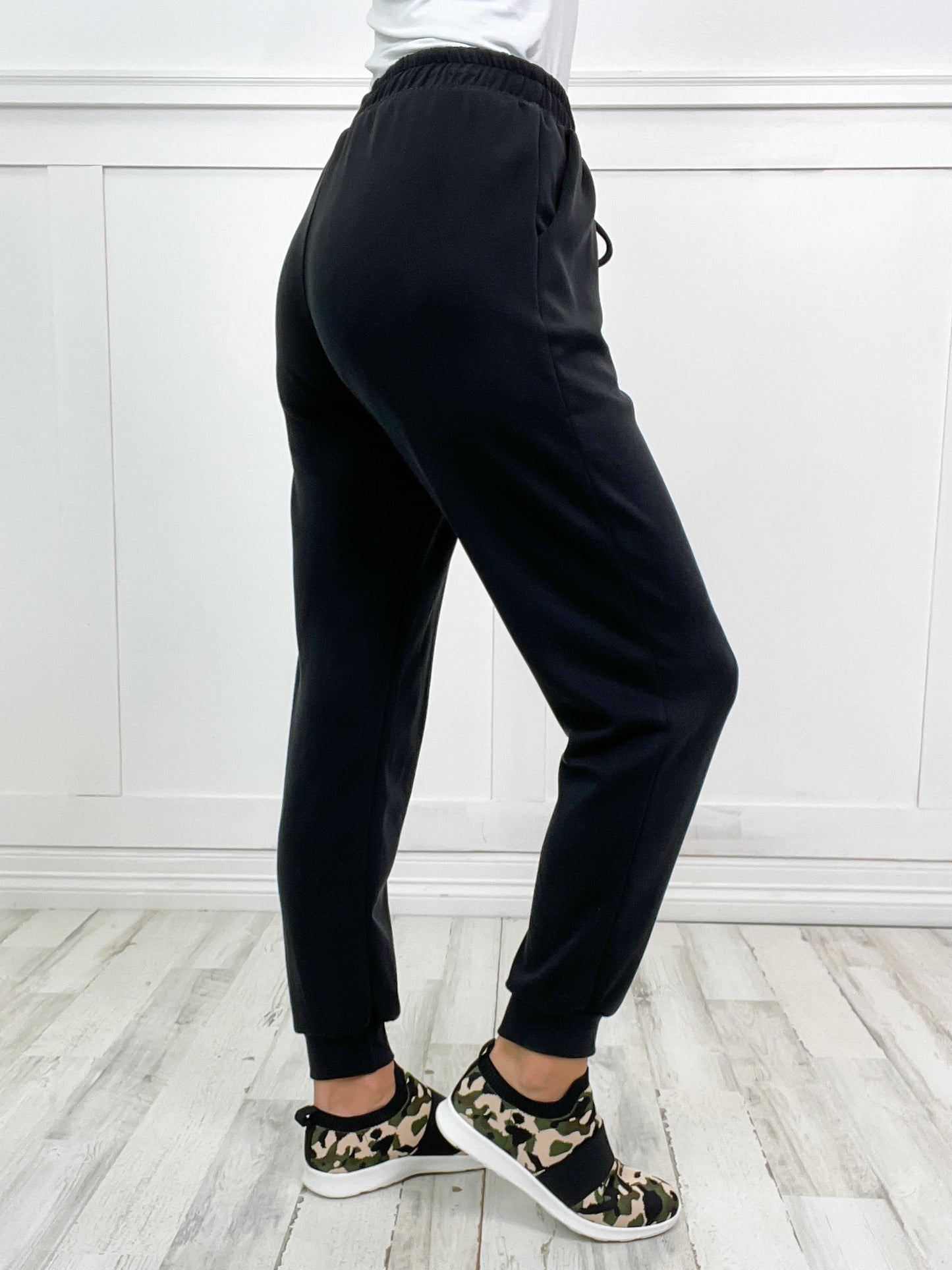 High Hopes Ultra Soft High Waisted Solid Knit Jogger