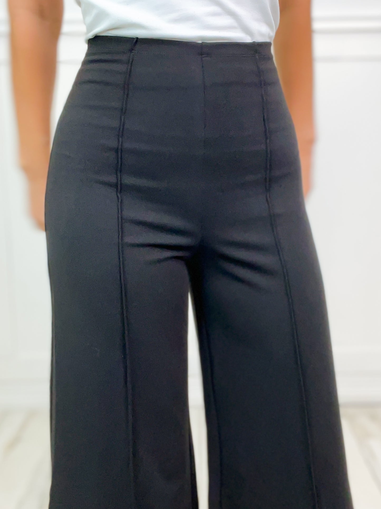 Classy Sassy Elastic Ruffled Long Full Pant