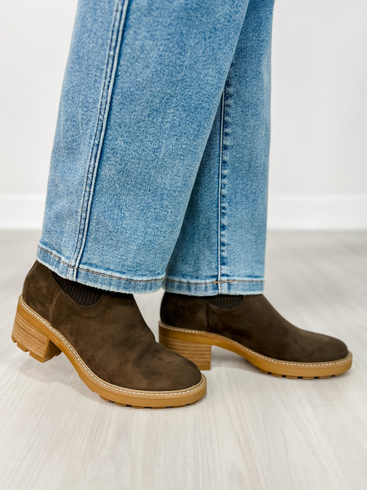 Corkys Goodness Gracious Boots in KHAKI FAUX SUEDE