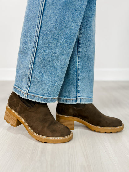 Corkys Goodness Gracious Boots in KHAKI FAUX SUEDE