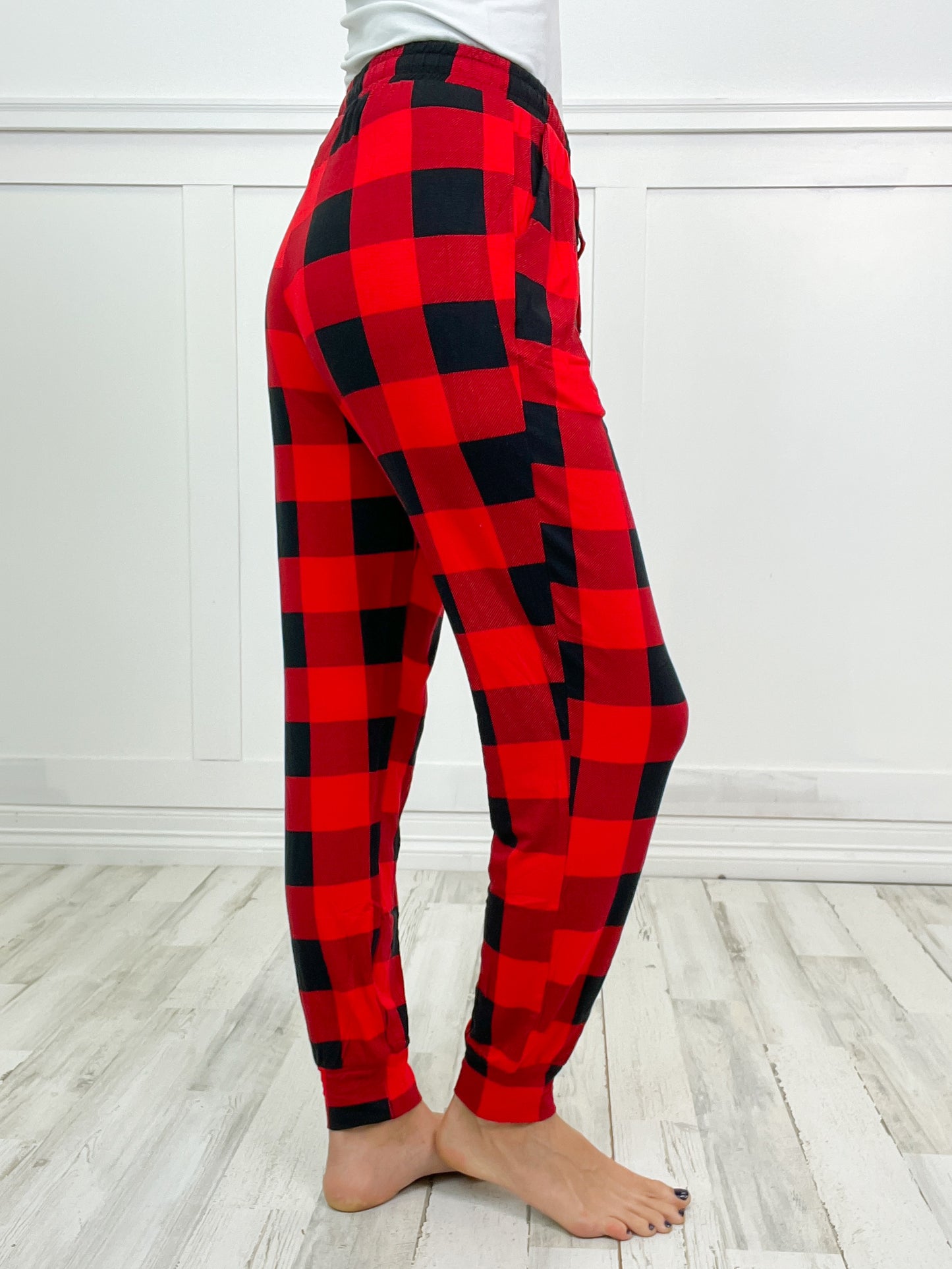 Cozy Up Buffalo Plaid Loungewear Set