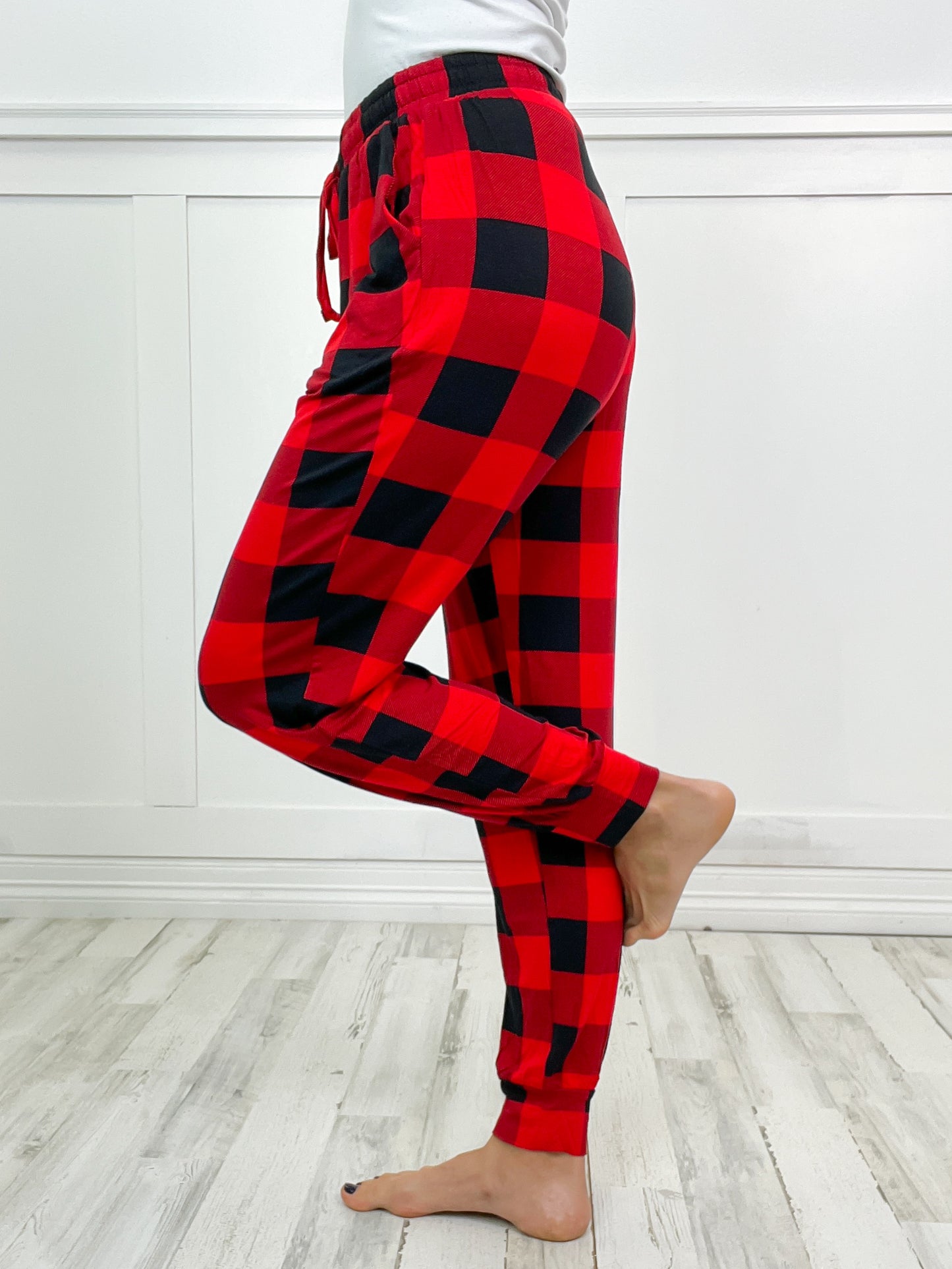 Cozy Up Buffalo Plaid Loungewear Set