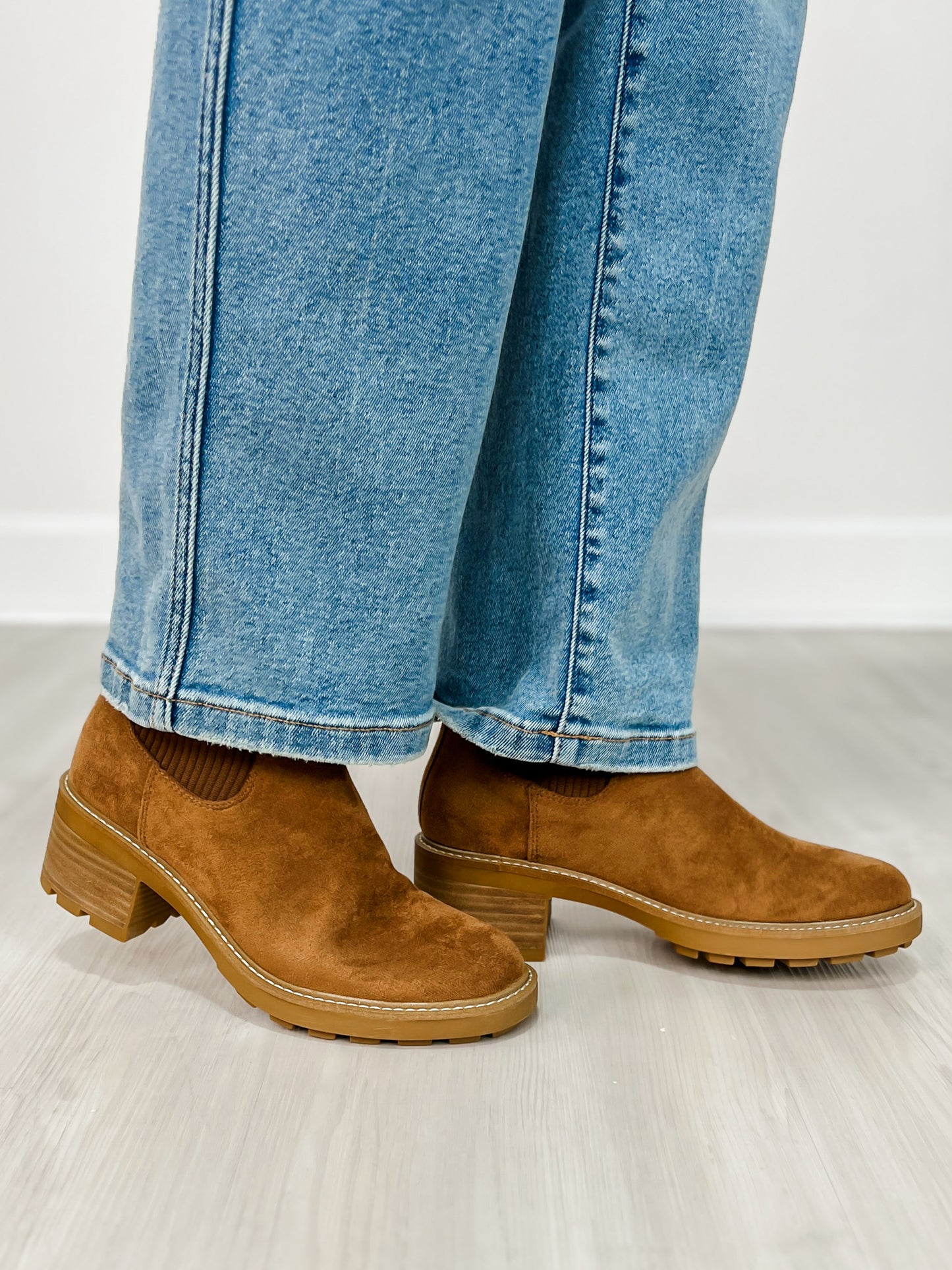 Corkys Goodness Gracious Boots in TOBACCO FAUX SUEDE