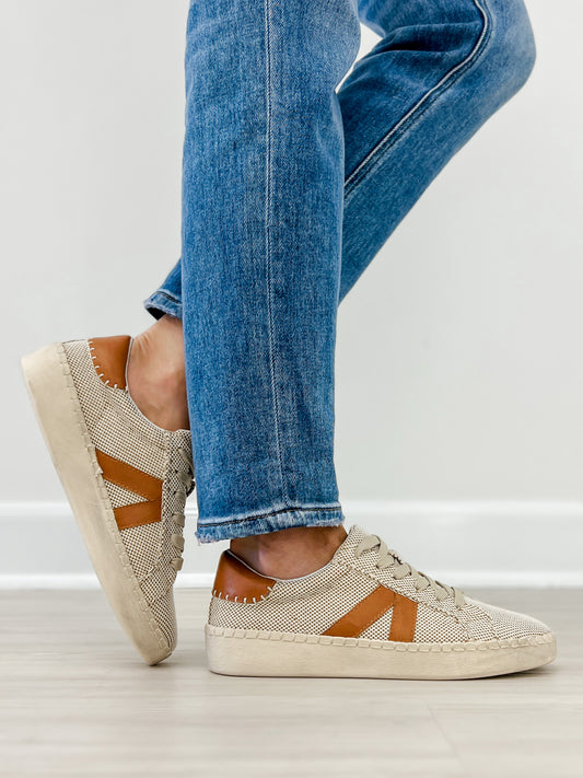 Corkys Friend Zone Tennis Shoes in Cognac Combo