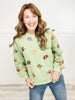 Queen of Sparkles Green Multi Turkey Sweatshirt