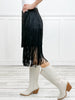 Tiered Fringe Mini Skirt