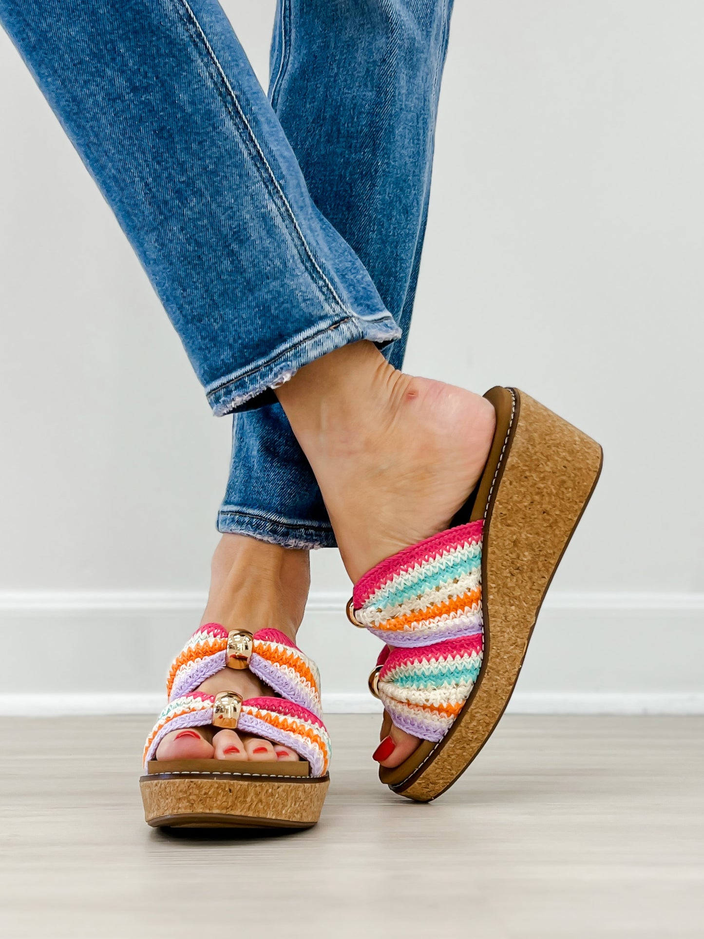 Corkys Miss Understood Wedges in Multi