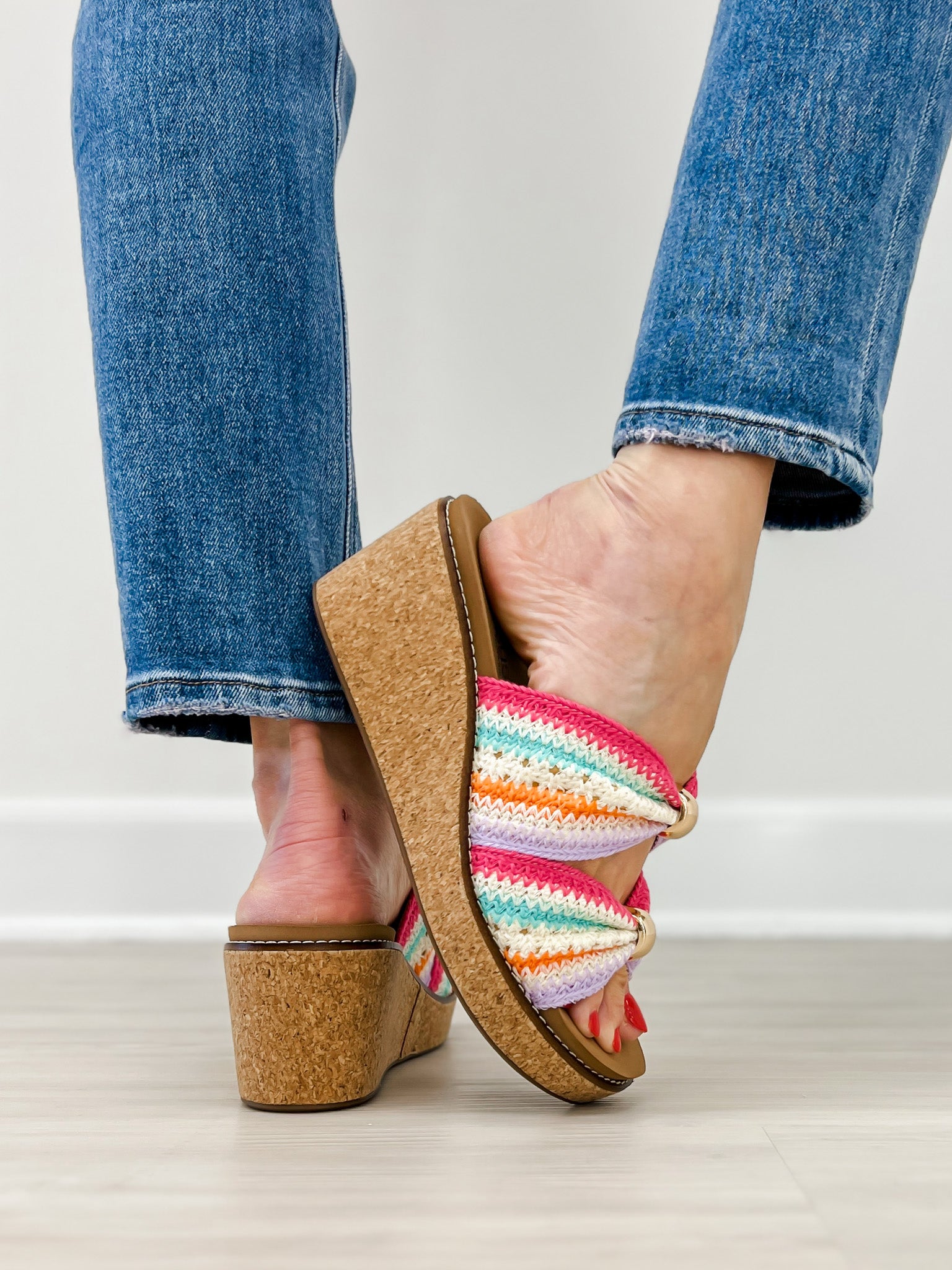 Corkys Miss Understood Wedges in Multi