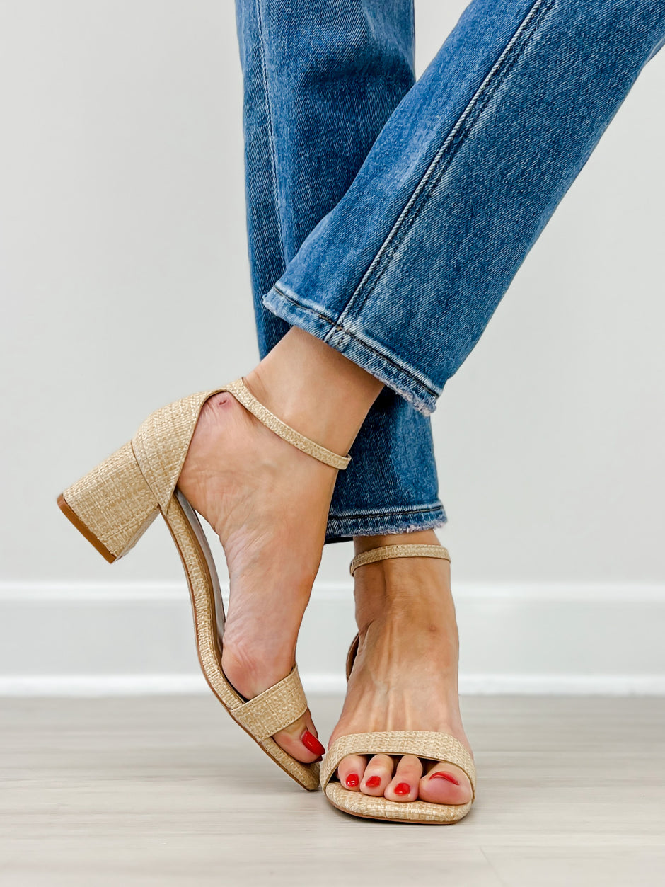 Corkys Save The Date Heels in Raffia