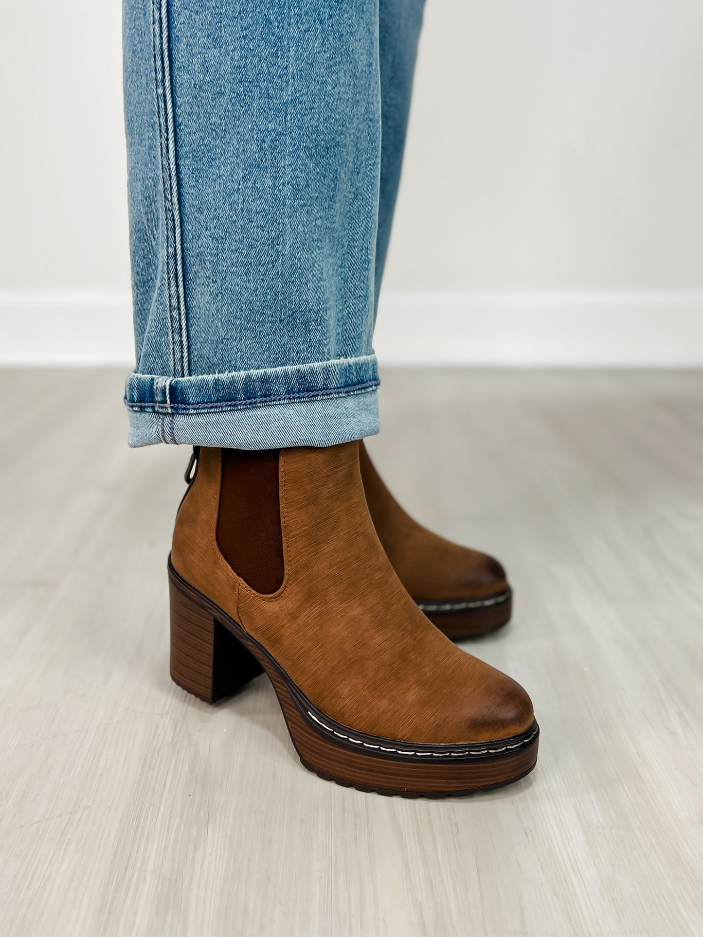 Pierre Dumas Susan-4 Bootie in Whiskey