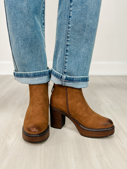 Pierre Dumas Susan-4 Bootie in Whiskey