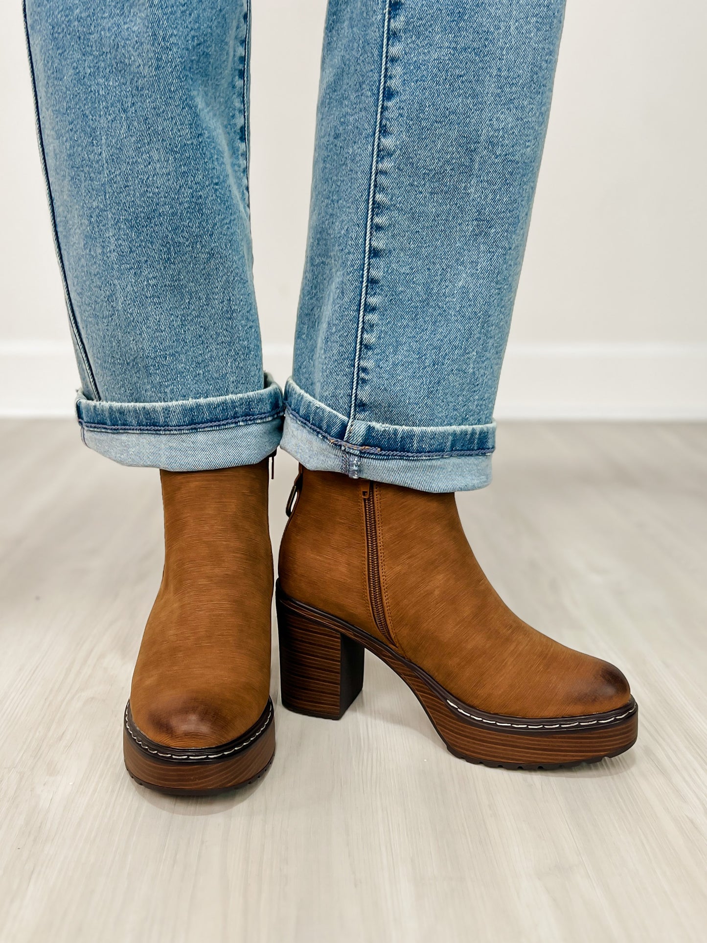 Pierre Dumas Susan-4 Bootie in Whiskey