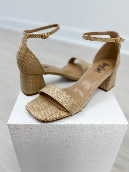 Corkys Save The Date Heels in Raffia