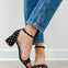 Corkys Save The Date Heels in Black White Polka Dots