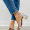 Corkys Save The Date Heels in Silver Mirror Metallic