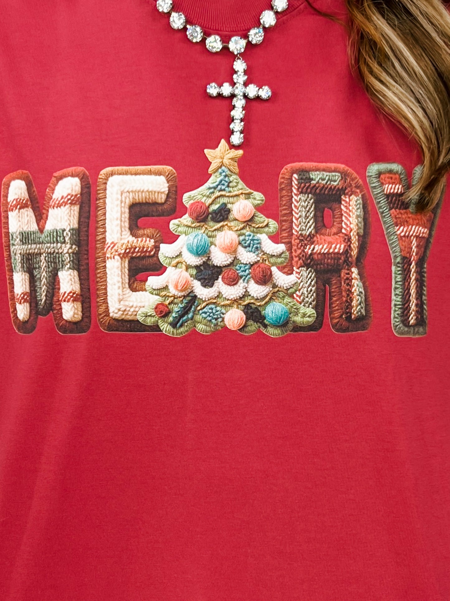Stitched Merry Graphic Tee