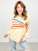 Rising Star Patch Terry Knit Long Sleeve Pullover