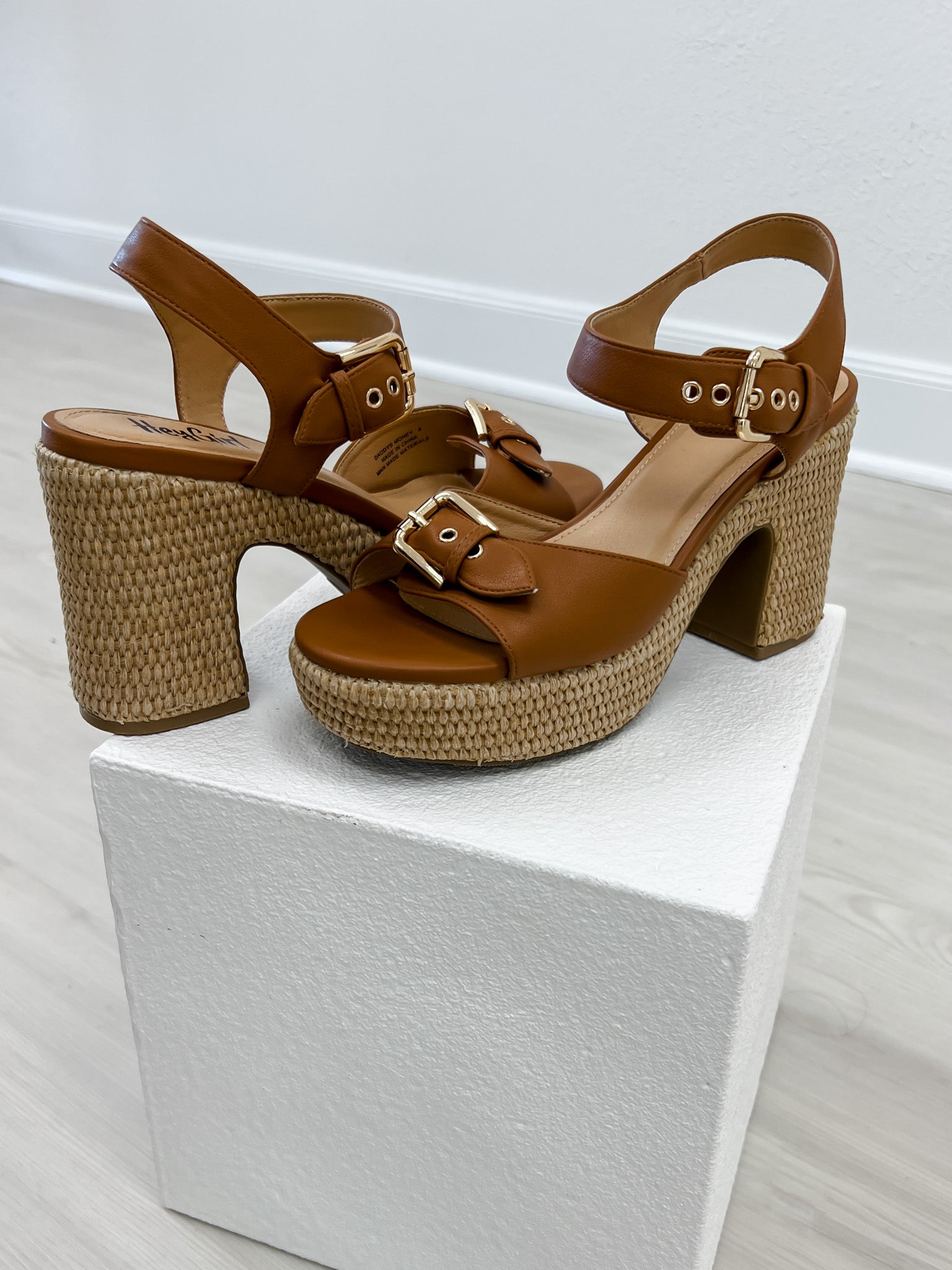 Corkys Daddys Money Platform Wedges in Tan