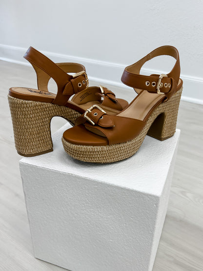 Corkys Daddys Money Platform Wedges in Tan