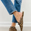 Corkys Tip Included Mule Flats in Leopard