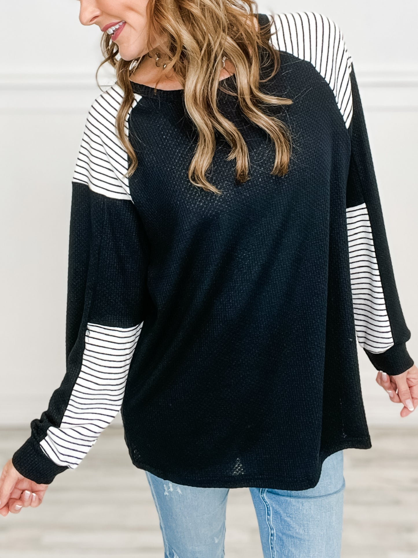 Long Sleeve Solid Knit Top