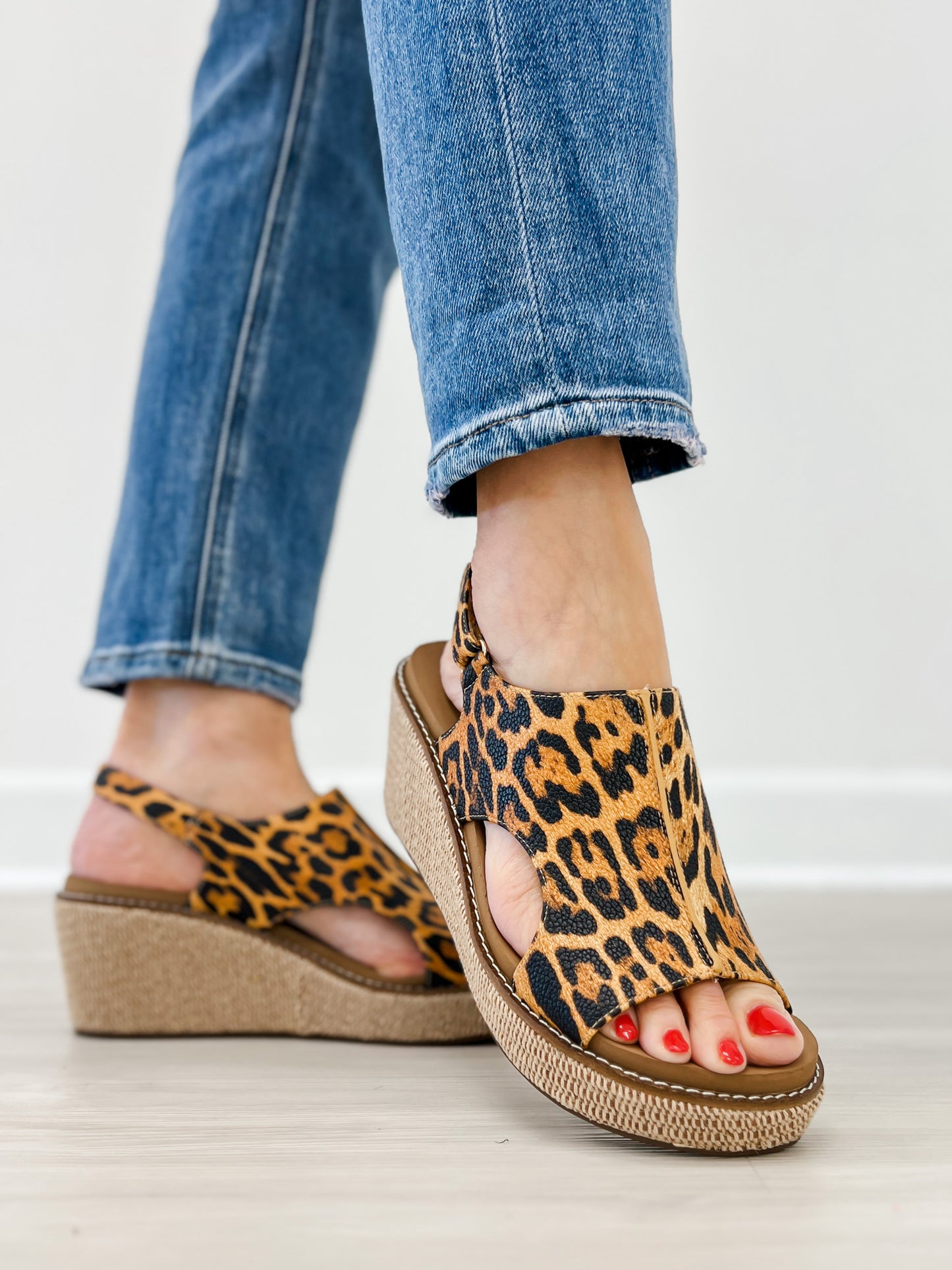 Corkys Carley Wedges in LEOPARD