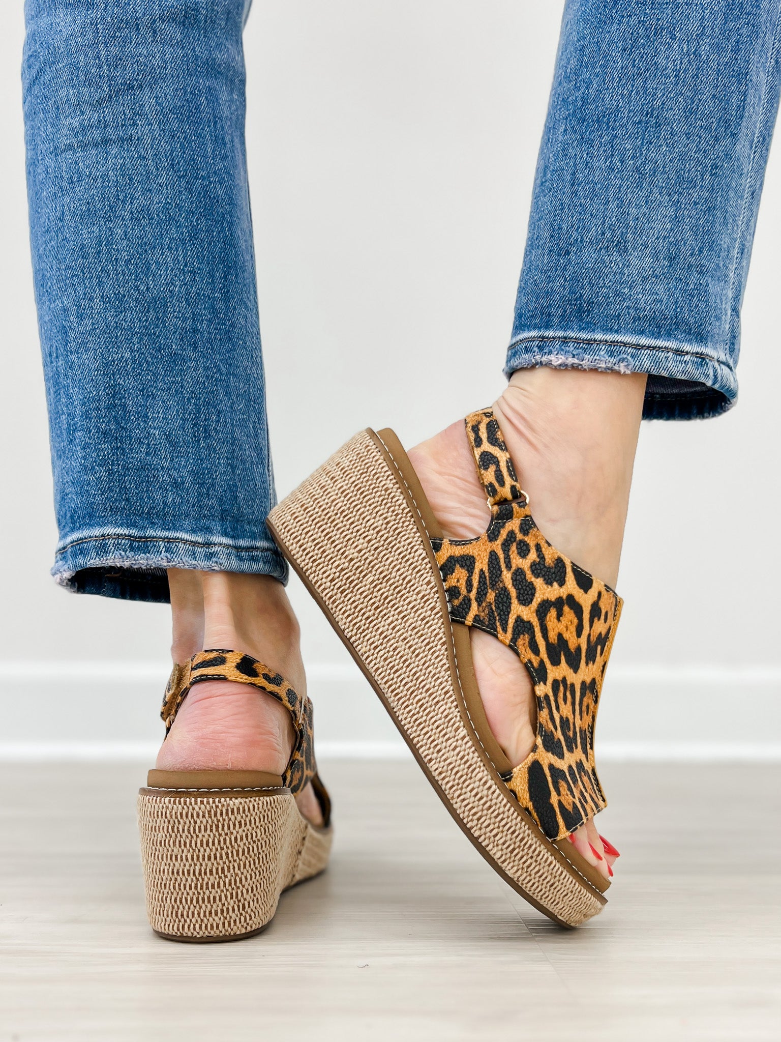 Corkys Carley Wedges in LEOPARD
