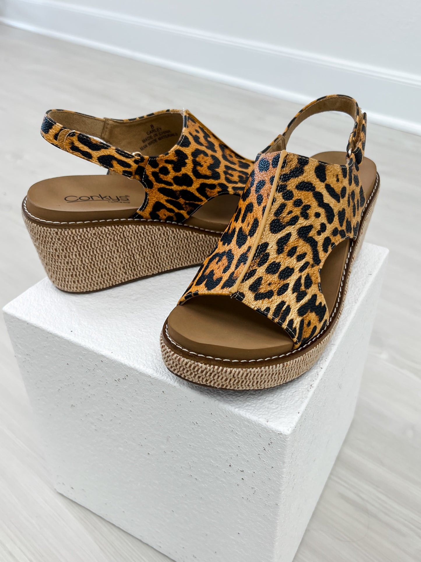 Corkys Carley Wedges in LEOPARD