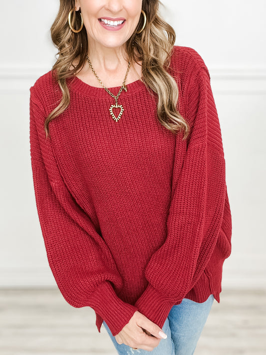 Long Sleeve Knit Sweater Top