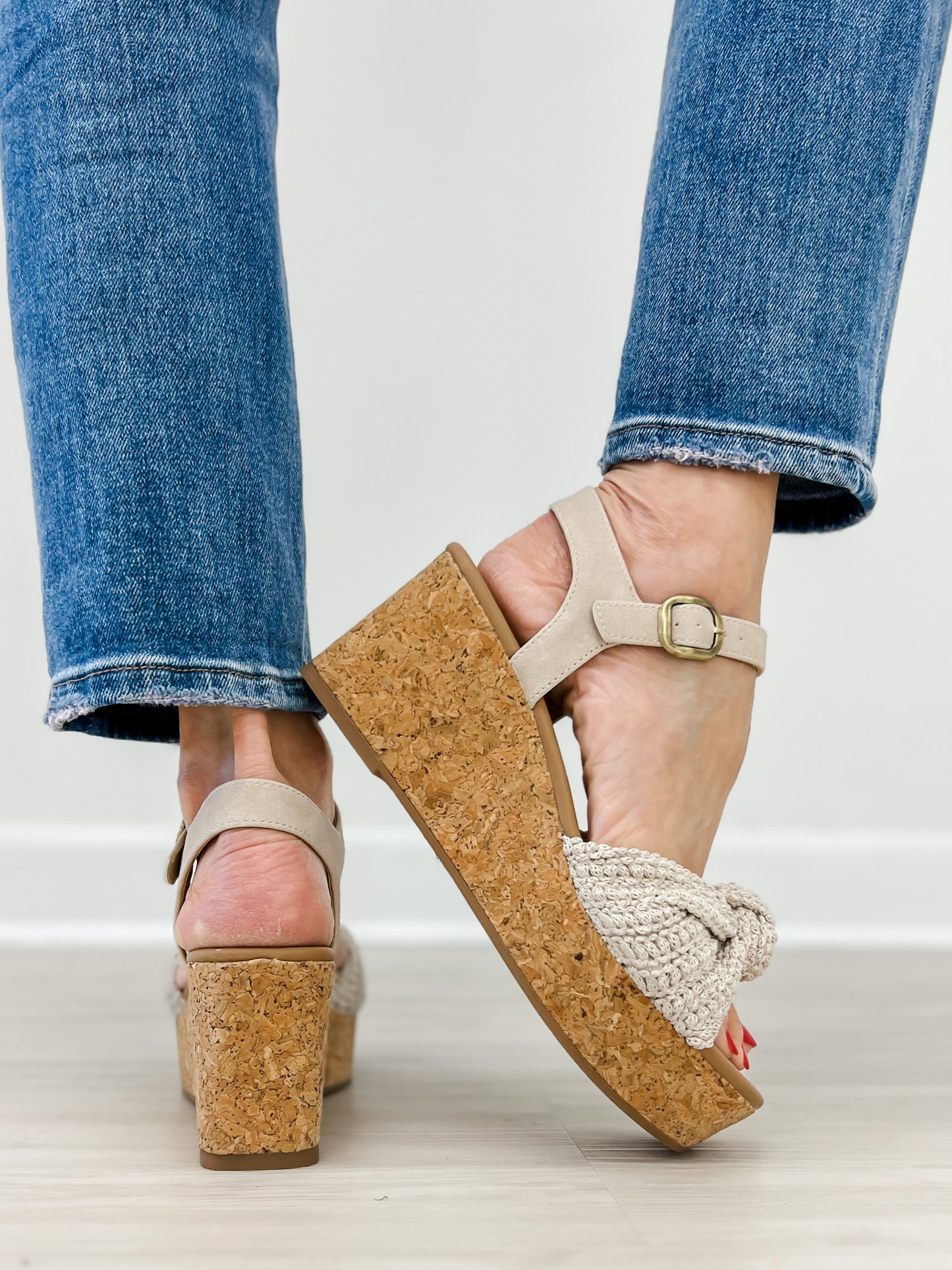 Blowfish Malibu Adore Wedge Sandals in Natural Oatmeal